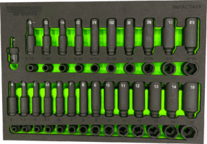 49 piece 1/4″ impact socket set